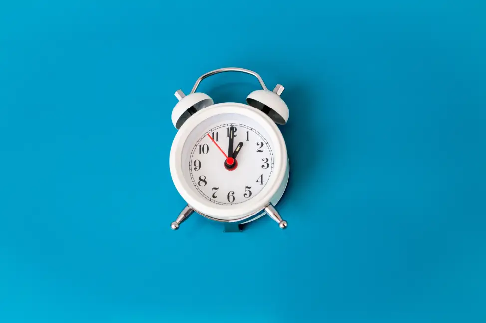 A stock image of a clock