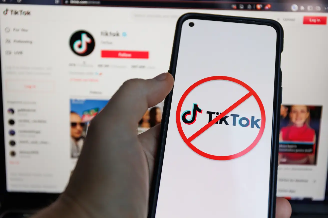 Photo the TikTok app banned
