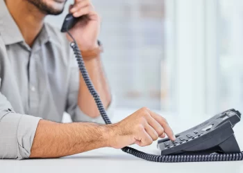 Stock image of earnings call