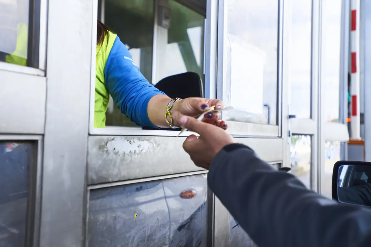 Fees paid at a toll