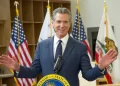 Image of Gavin Newsom addressing the press
