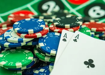 A poker player goes all-in, symbolizing the All-in podcast