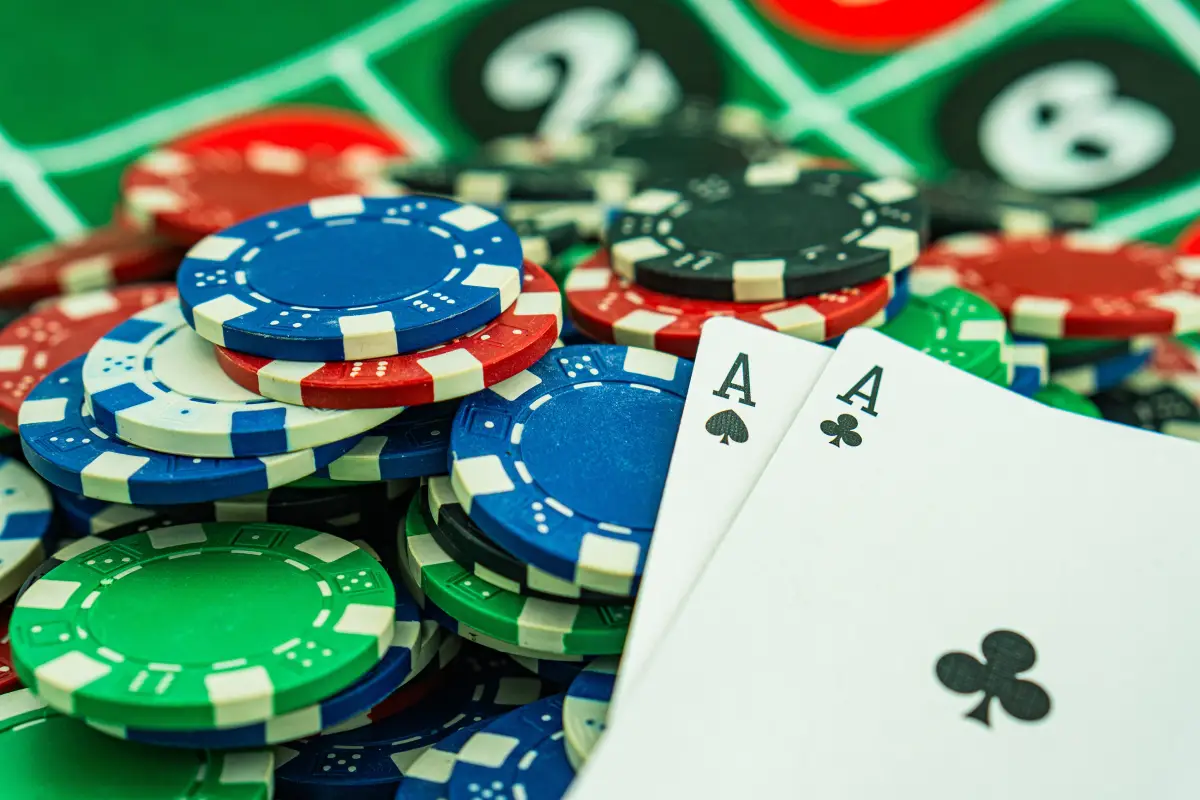 A poker player goes all-in, symbolizing the All-in podcast