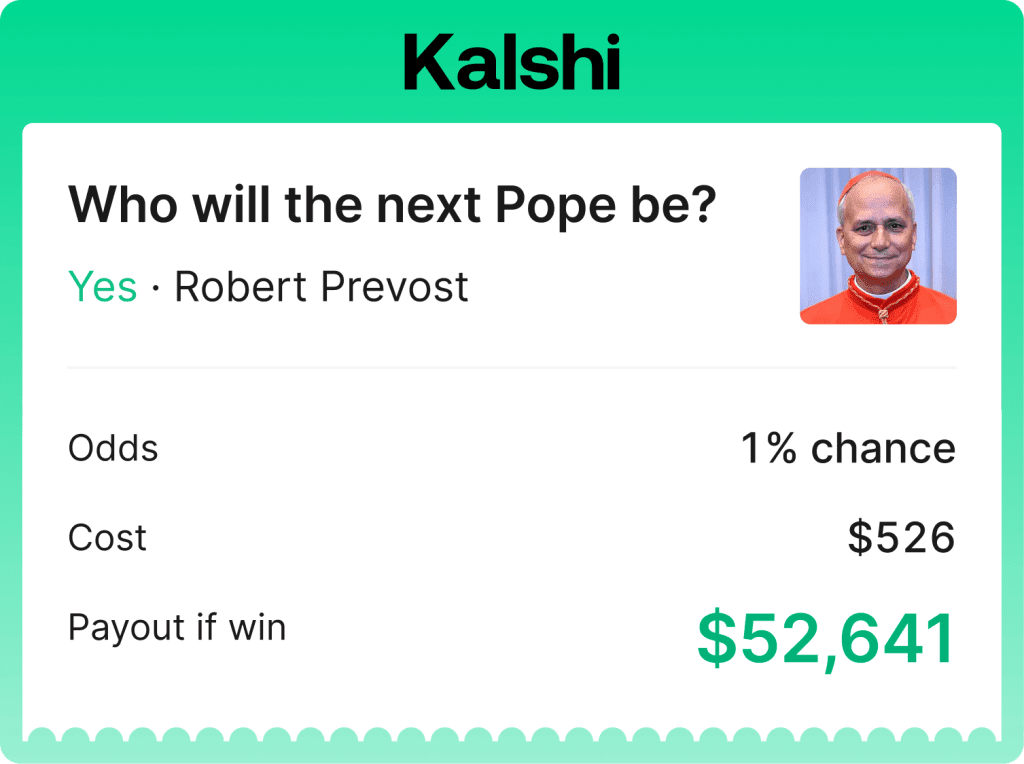 Pope winning trade
