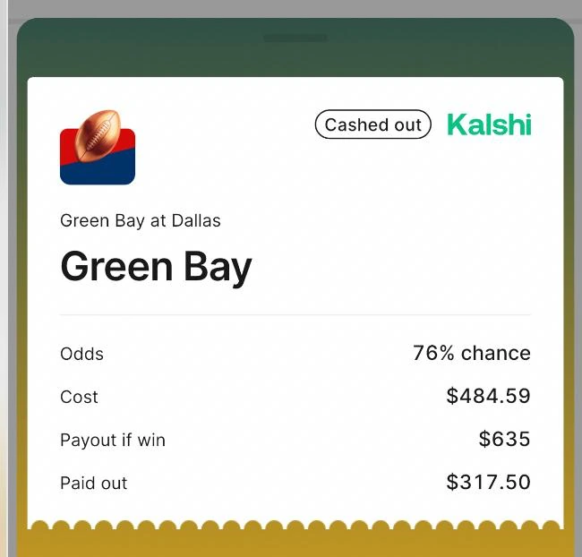 Kalshi football ticket